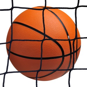 Basketball ball stop net