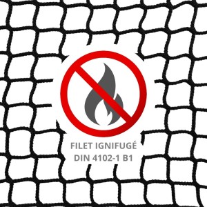 Flame retardant net