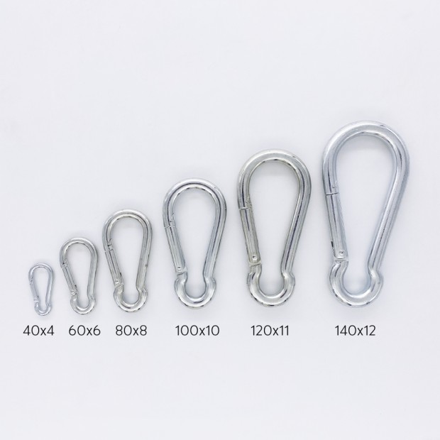 Snap hook - Galvanised steel