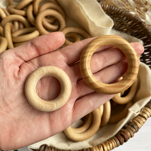 Polished wooden ring