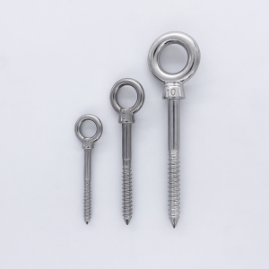 Eye bolts with wood thread - Stainless steel