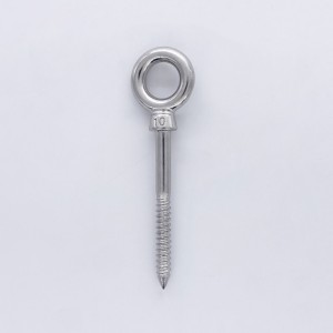 Eye bolts with wood thread - Stainless steel