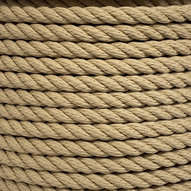 Polyester thermofixed rope