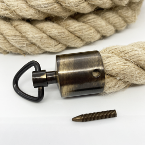 Rope end cap - Ring + hook