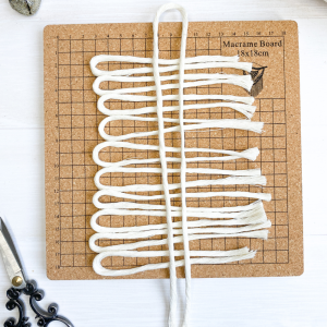 Macrame cork board