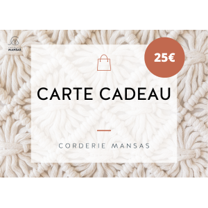 Carte cadeau 25€