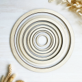 Wooden circle - Set of 8