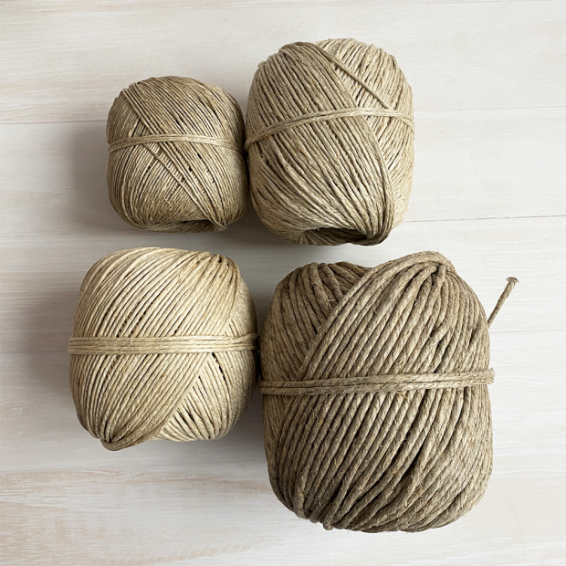 Polished linen twine