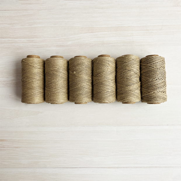 Polished linen twine