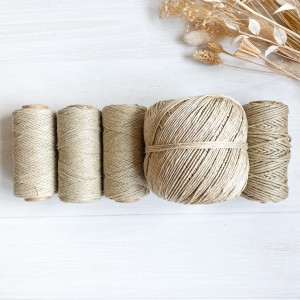 Polished linen twine