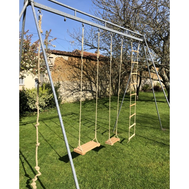 Wooden rope ladder